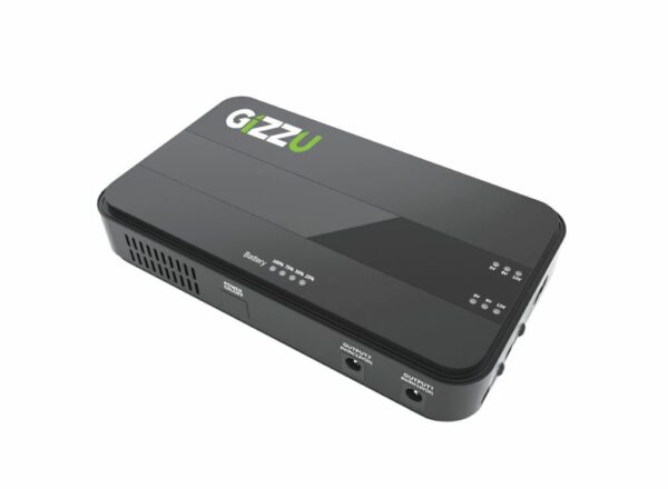 GIZZU 36W 32Wh 8800mAh Mini Dual DC UPS Black (GRIMWORX)