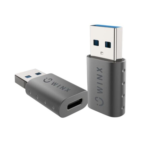 WINX LINK Simple USB to Type-C Adapter Dual Pack (GrimworX)