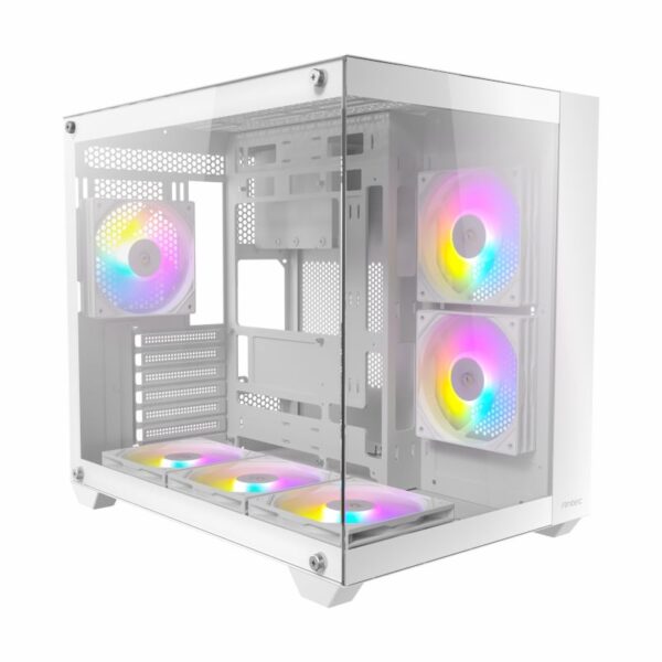 Antec CX800 Elite ATX | Micro-ATX | ITX RGB Mid-Tower Dual Chamber Gaming Chassis - White - Image 6