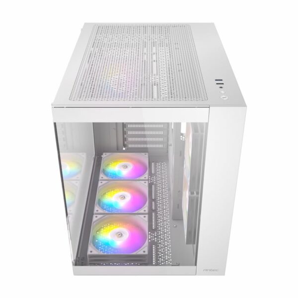 Antec CX800 Elite ATX | Micro-ATX | ITX RGB Mid-Tower Dual Chamber Gaming Chassis - White - Image 9