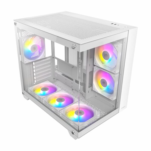 Antec CX800 Elite ATX | Micro-ATX | ITX RGB Mid-Tower Dual Chamber Gaming Chassis - White - Image 10
