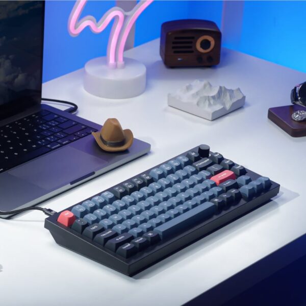 Keychron Q1 75% Red G Pro Switches Aluminium RGB Wired Keyboard - Black - Image 4