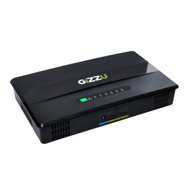 GIZZU 100W 46Wh 14400mAh Mini POE DC UPS LifePO4 - Black (GrimworX-1)