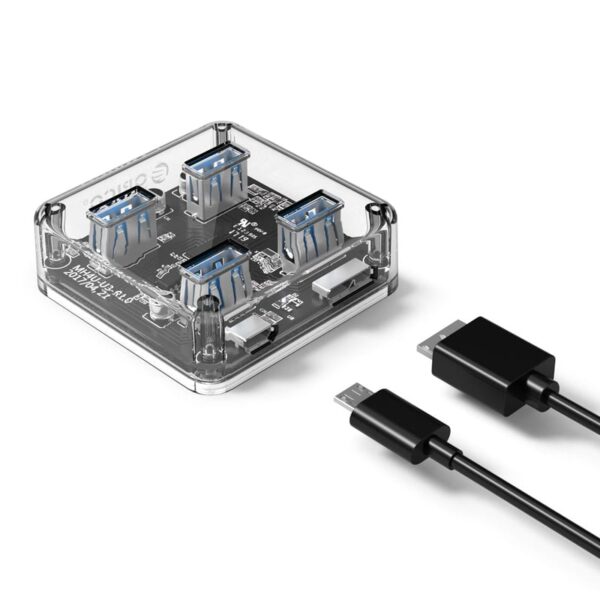 ORICO 4 Port USB3.0 Transparent Hub - Image 4