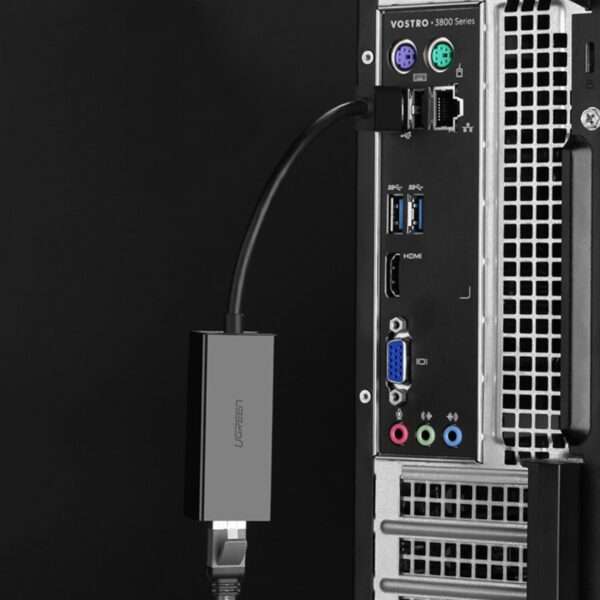 UGREEN CM111 USB3.0 to RJ5 Gigabit Ethernet Adapter - Black - Image 4