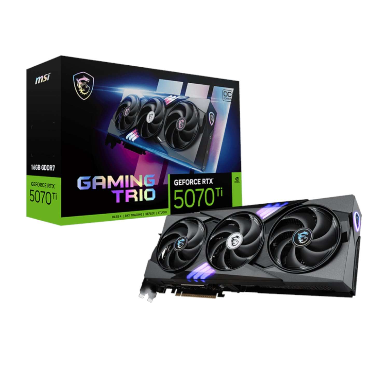 MSI GeForce RTX 5070 Ti GAMING TRIO OC PLUS 16G Graphics Card