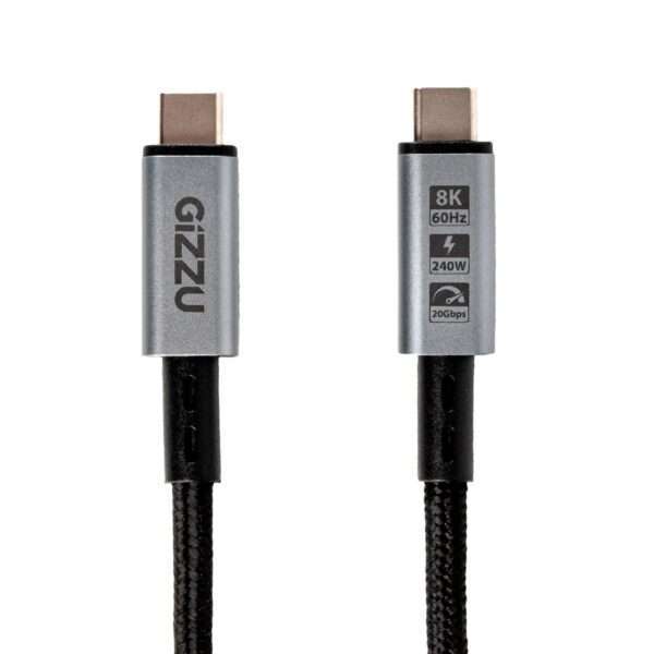 GIZZU 240W 20Gbps Type-C 2m Cable - Image 2