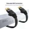 UGREEN NW102 Cat6 U/UTP Flat Ethernet Cable 2m - Black - Image 4