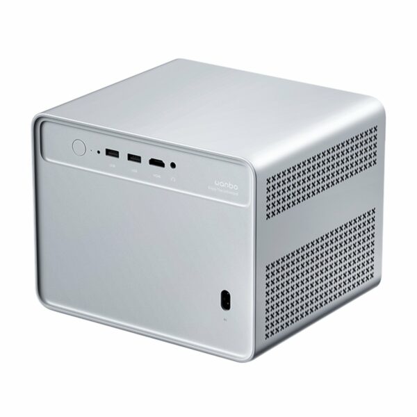 WANBO DAVINCI 1 PRO 1080P 650ANSI Android 11 Smart Home Theatre Projector - Silver - Image 3