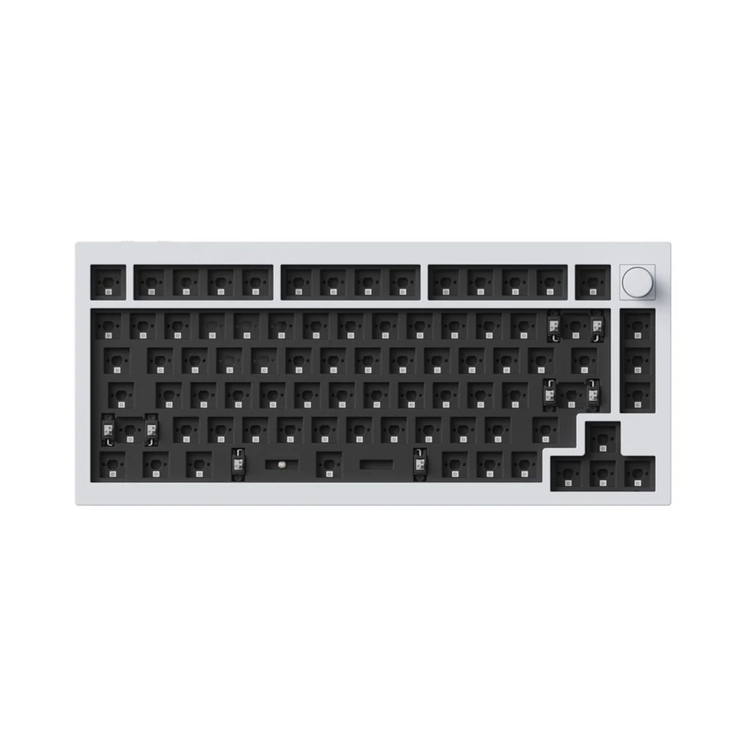 Keychron Q1H-P1 QMK Wireless Custom Keyboard - White - Image 2