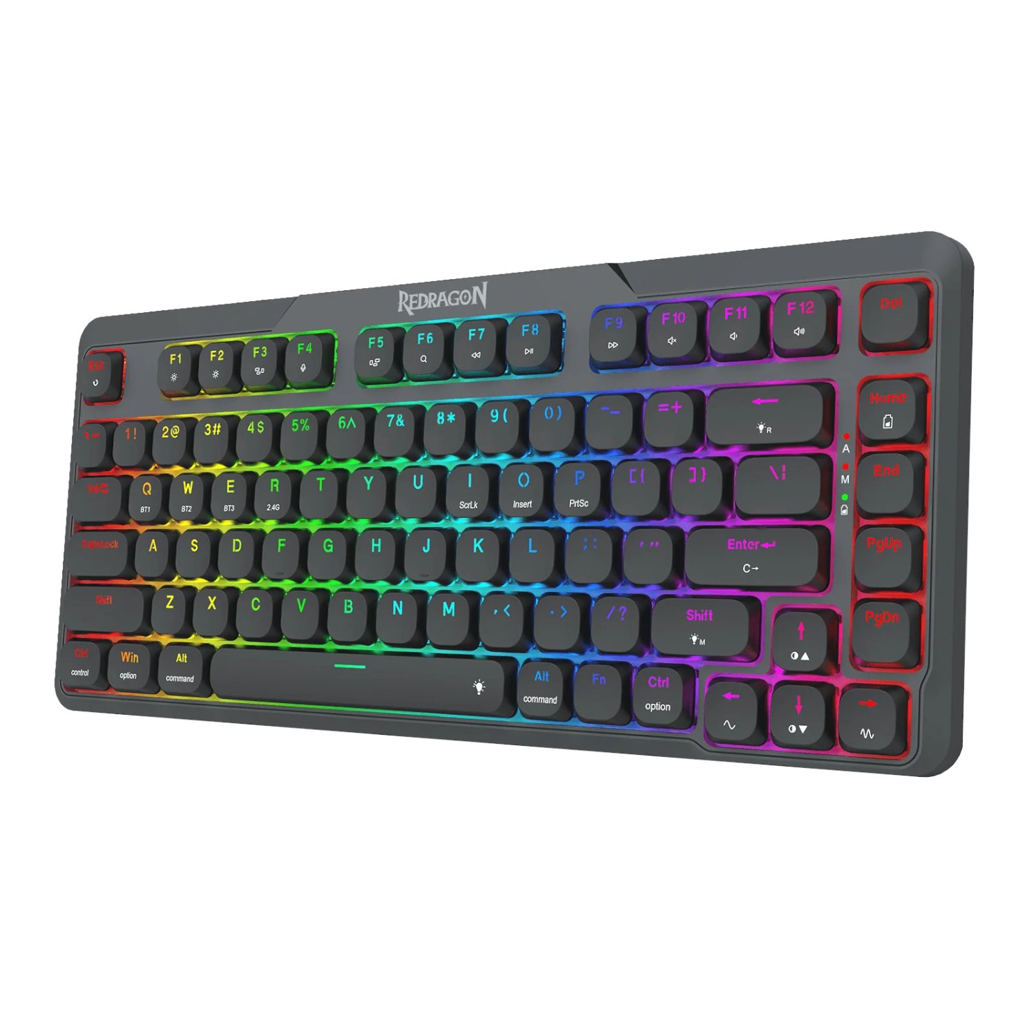 Redragon AETHER K706 PRO Wireless Mechanical Keyboard (75% Layout, Tri-Mode, Gasket Mount, Low-Profile Red Switches) - Image 4