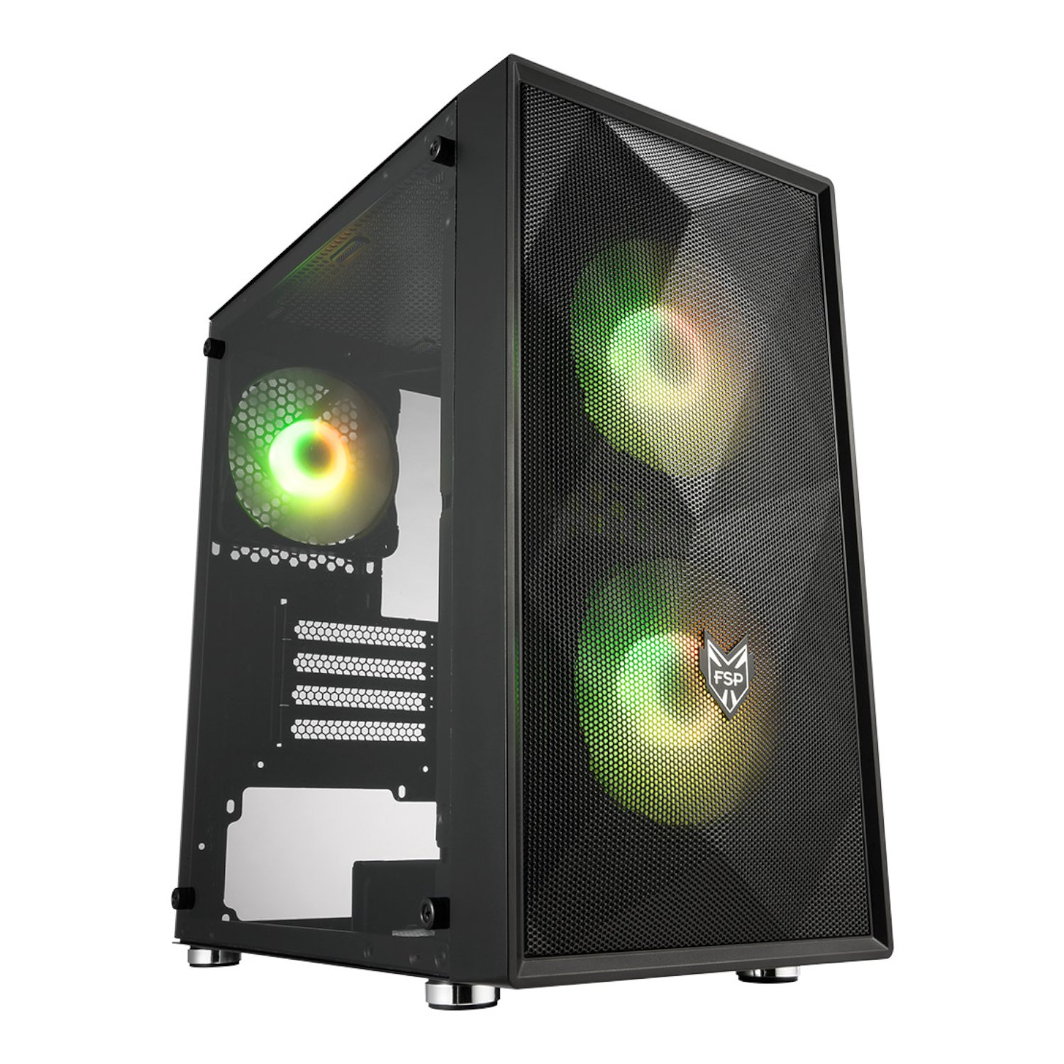 FSP CST130A Micro-ATX Gaming Chassis - Black - Image 2