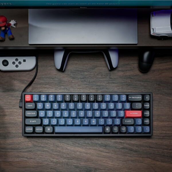 Keychron K6 Pro 65% Red G Pro Switches RGB Wireless Keyboard - Black - Image 5