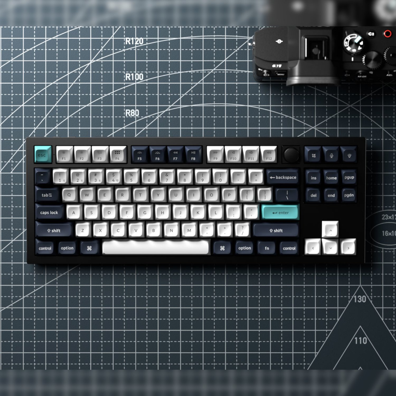 Keychron Q3 Max QMK/VIA 80% Wireless Custom Mechanical Keyboard (Banana Switch) - Carbon Black - Image 5