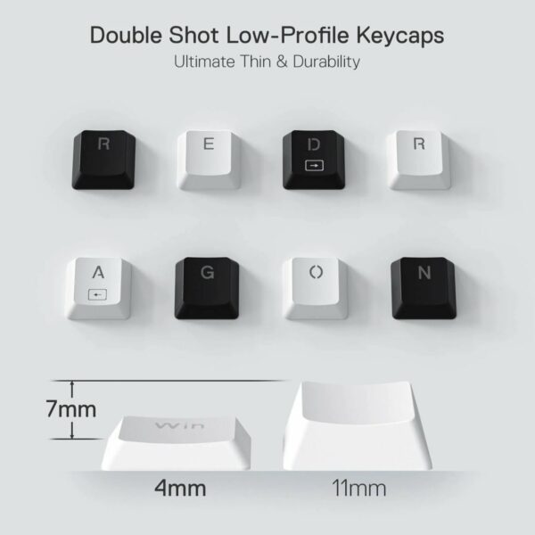 Redragon K632 HORUS Mini 60% RGB Wired Gaming Keyboard – White - Image 4