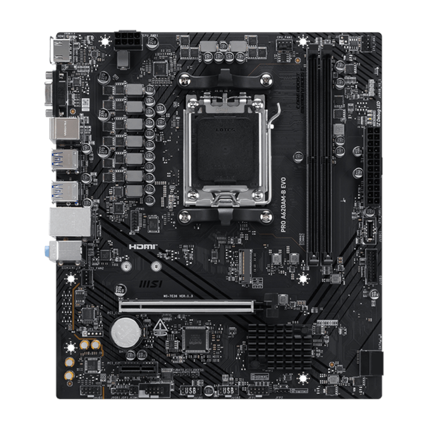 MSI PRO A620AM-B EVO AM5 M-ATX Motherboard - Image 2