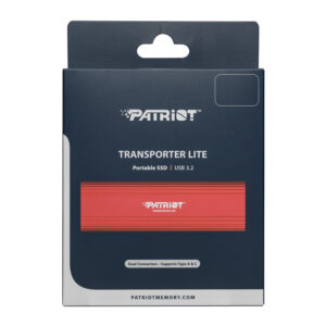 Patriot Transporter Lite 2TB USB3.2 Type-C External Portable SSD – Red