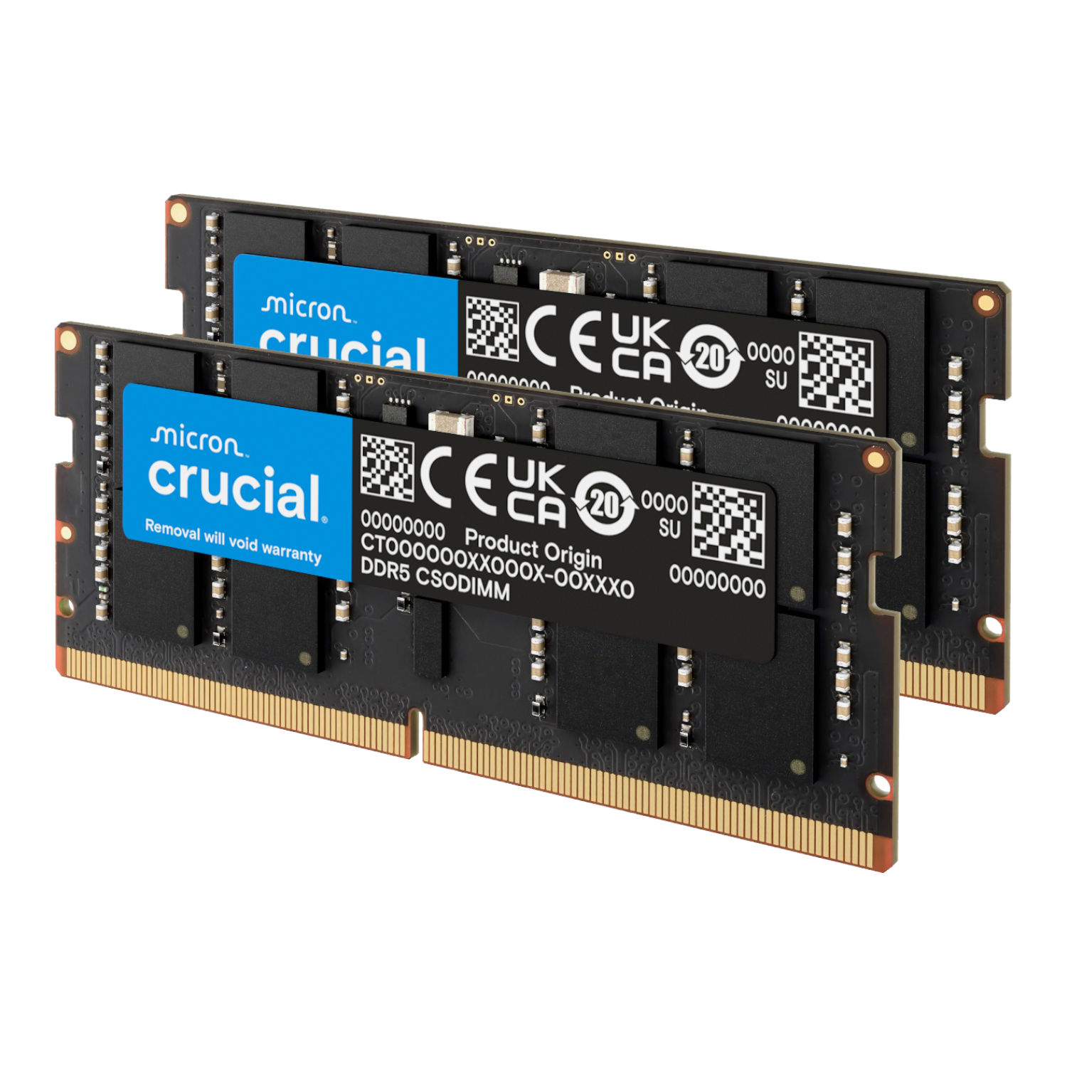 Crucial DDR5-6400 64GB CSODIMM Notebook Memory Kit (2 x 32GB) - Image 2
