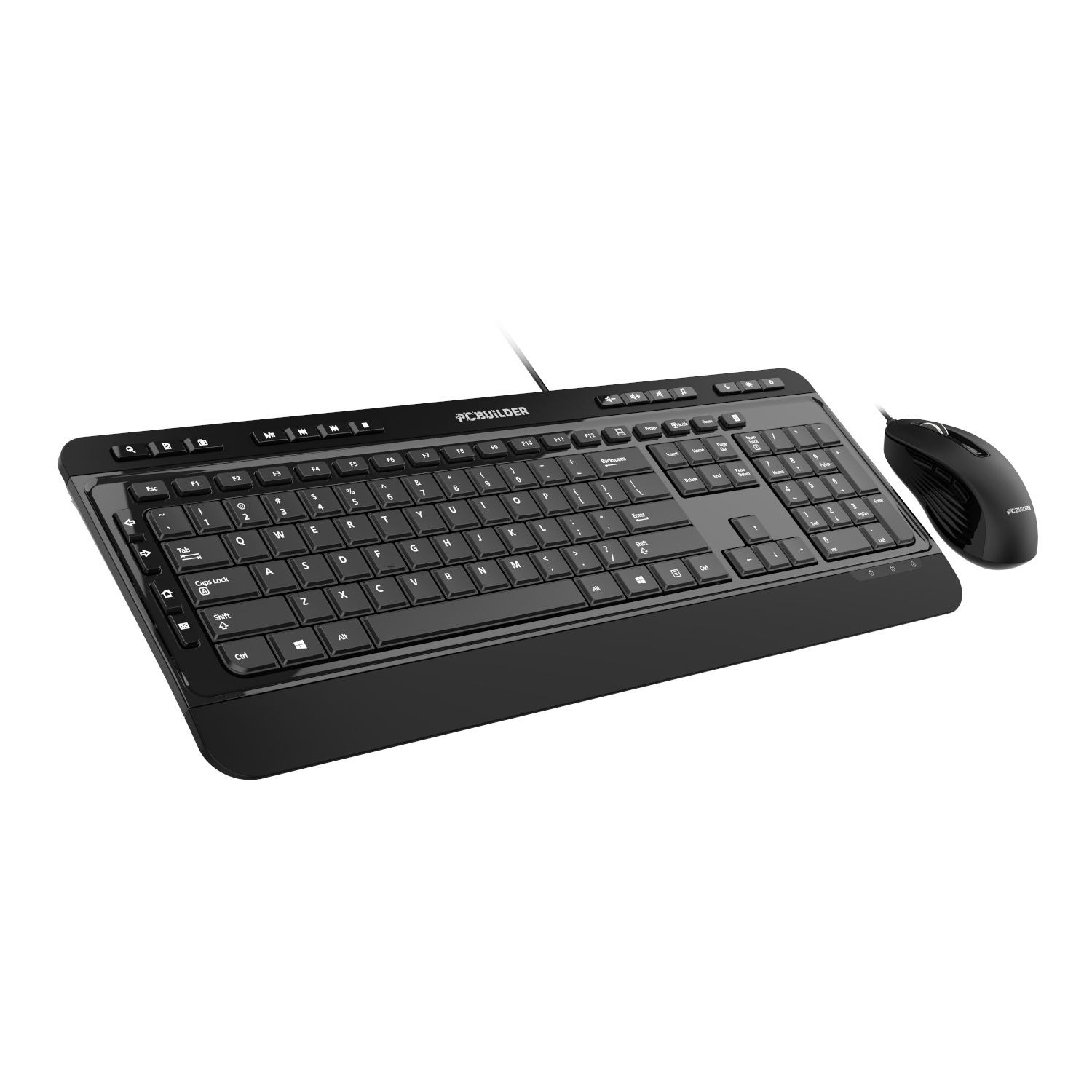 PCBuilder ALPHA Silent Wired Keyboard and Mouse Combo - Image 4