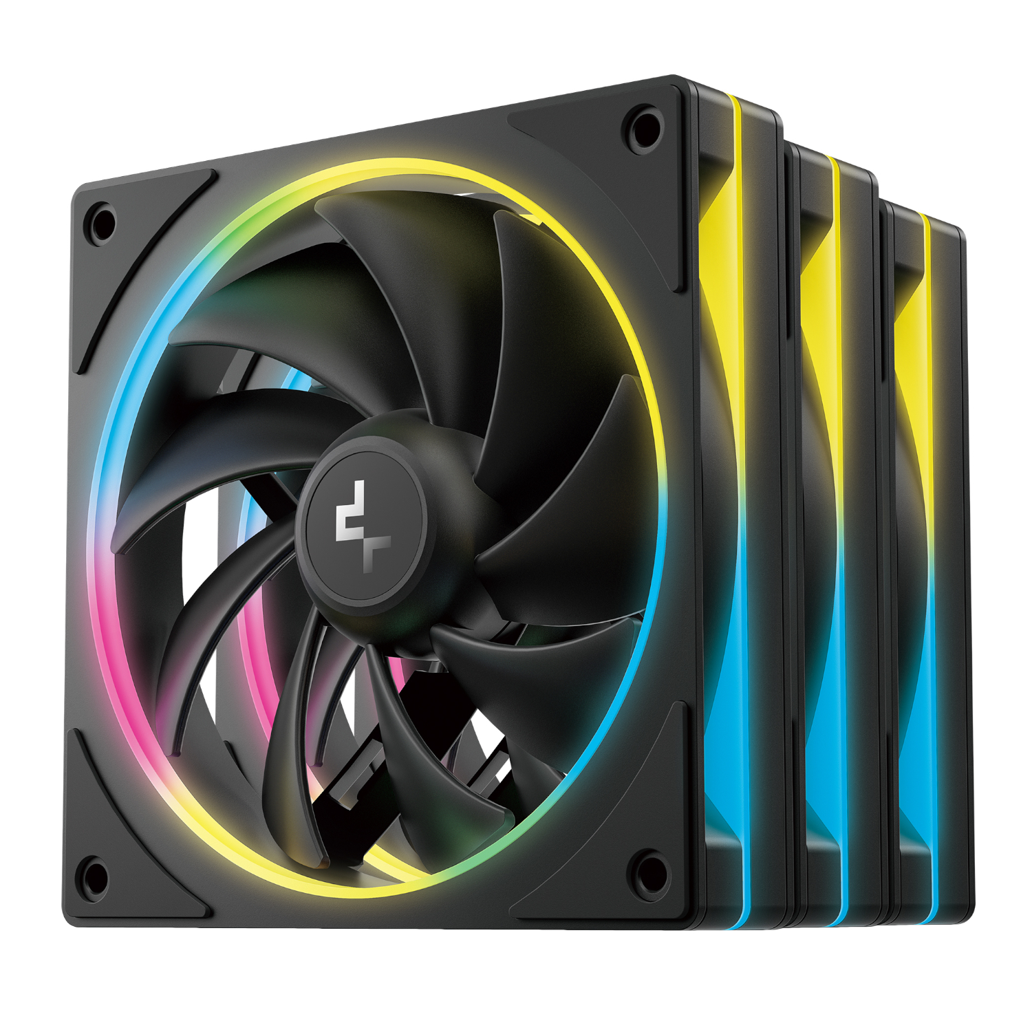 DeepCool FL12 SE 3-in-1 ARGB 120mm Fan Pack - Black - Image 2