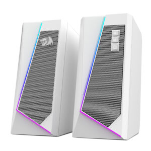 Redragon GS20W ANVIL 3W 2.0 RGB Stereo Desktop PC Speakers – White