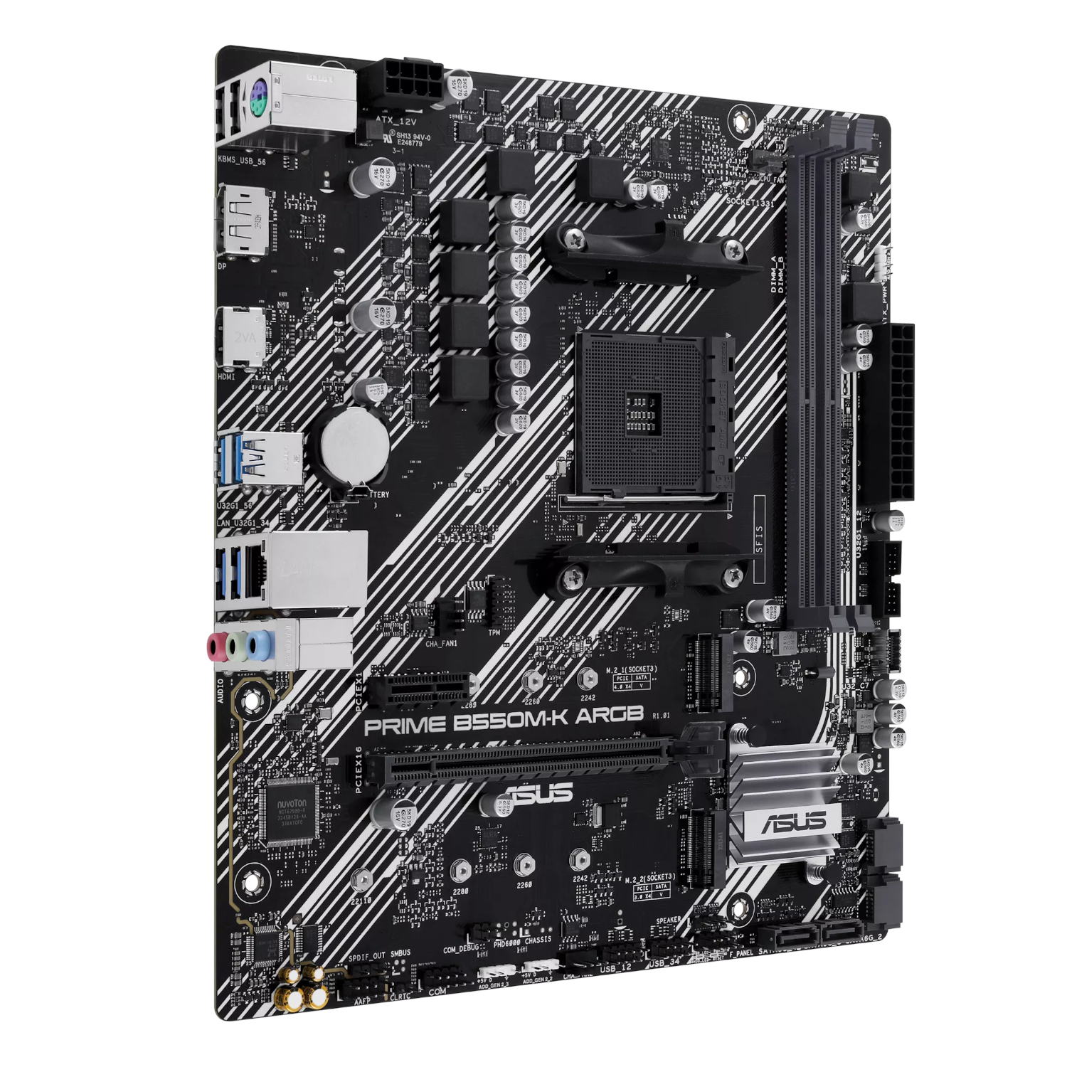 Asus PRIME B550M-K ARGB AM4 and Asus Prime LC 240 ARGB Liquid CPU Cooler Bundle - Image 2
