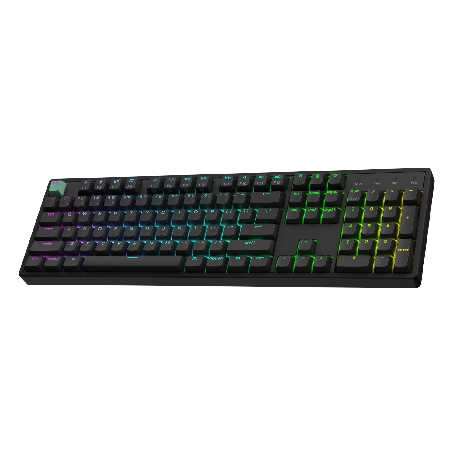 Keychron K10 HE 100% Hot-Swap Gateron Dbl-Rail Nebula Switch RGB Wireless Keyboard - Black - Image 4